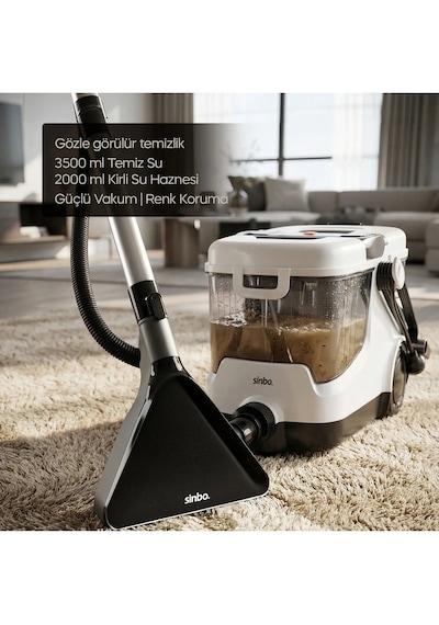 Sinbo Beyaz Sinbo Koltuk Ve Halı Yıkama Makinesi Ssc-7609