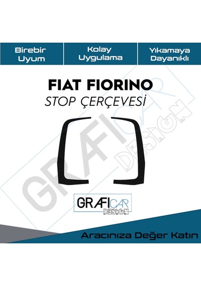 Fiat Fiorino Stop Çerçeve Sticker-Kolay Uygulama-Uzun Ömürlü