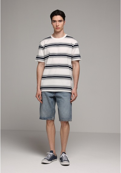 Colin's Colins Loose Straight Fit Orta Bel Düz Erkek Mid İndigo Denim Jean Şort Cl1081096 Q1.v1 Dn44997