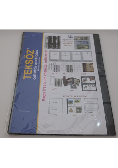 Dört Bölmeli A4 Siyah Zemin Sayfa - 10 Adetlik Paket