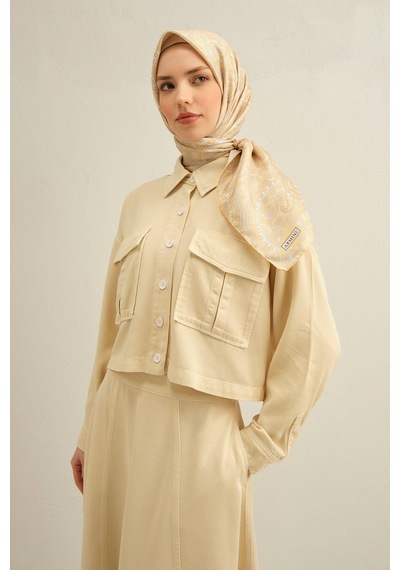 Armine 2025 Yaz Sezonu %100 Twill İpek Eşarp 9304d 53 54