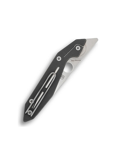 Spyderco Nand Titanium M398 Plainedge Kamp Çakı Gri