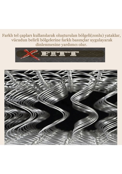 Uzunbebe 90X190 Heyner X-Fitt Ortopedik Yaylı Yatak | Yaylı Yatak 90X190