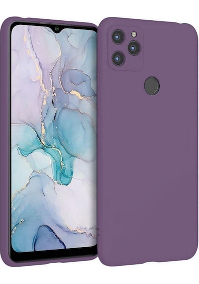 General Mobile Gm22s Uyumlu Silikon Kılıf - Pastel Renk Tonu Kamera Korumalı Esnek Kapak - Mor Mor