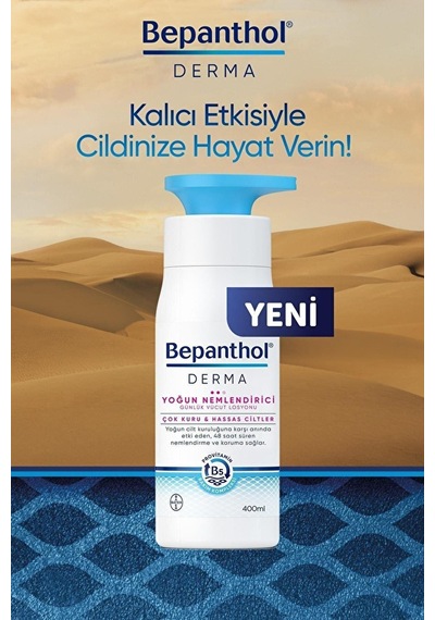 2 Adet Bepanthol Derma Yoğun Nemlendirici Vücut Losyonu 400 Ml