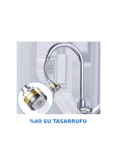 Sunup Sn-29319 Üç Kademe Hız Ayarlı Su Akış Kontrollü Musluk Başlığı Diğer