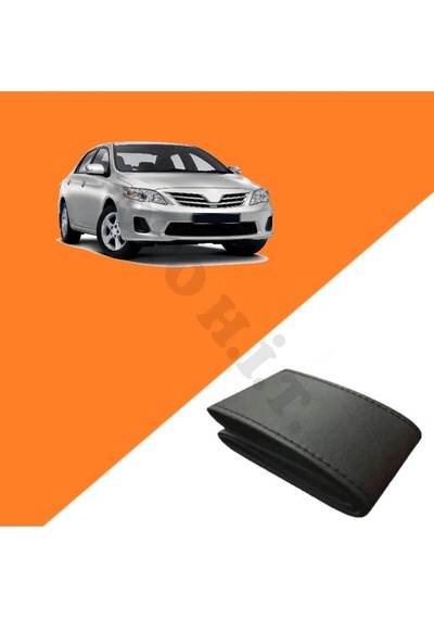 Toyota Corolla 07-12 Uyumlu Deri Direksiyon Kılıfı Kaliteli Dikmeli Siyah