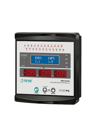 Rgt-24h Lcd Ekran Trifaze Reaktif Güç Kontrol Rölesi Haberleşmeli