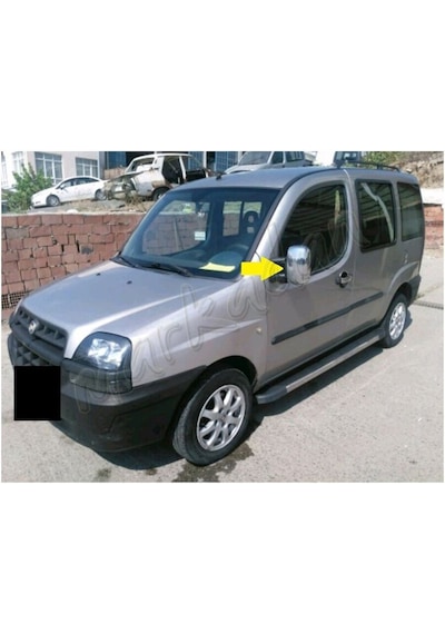 Woc Chrome Fiat Doblo Krom Ayna Kapağı 2000-2012 2 Parça Abs Krom