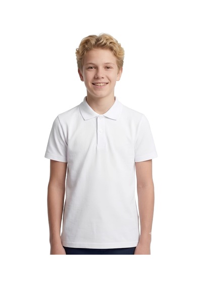 Modanino 2'li T-shirt -%100 Pamuk Ve Okul Tarz- Erkek Çocuk 5-16 Yaş 12725at Beyaz