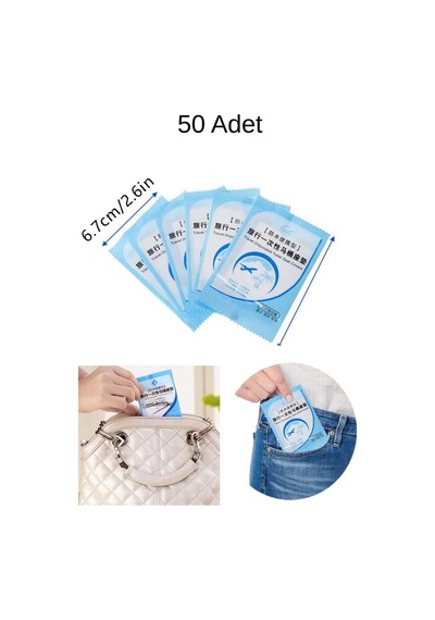 Siolanzi Tek Kullanımlık Klozet Kapağı Poşeti 50 Adet Şeffaf