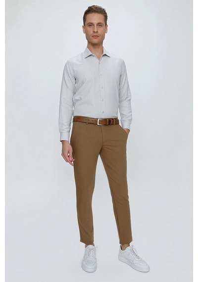 Efor P 1077 Slim Fit Camel Spor Pantolon Camel