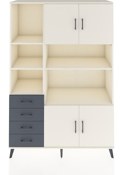 Hyperion Dolap 8 Raflı 4 Çekmeceli 4 Kapaklı 132x44x195 Aytaşı-aytaşı/antrasit Aytası/antrasıt - Aytası Hyperion Dolap 8 Raflı 4 Çekmeceli 4 Kapaklı 132x44x195 Aytaşı-aytaşı/antrasit Aytası/antrasıt - Aytası