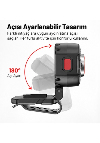 Klarus Hm3 Usb-c Kafa Lambası Siyah