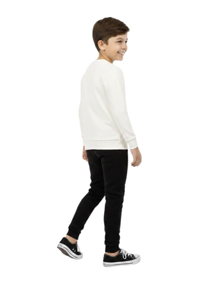 Baglan Erkek Çocuk Önü Baskılı Sweatshirt Bgl-st05245 Ekru