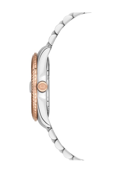 Nacar Safir Cam Gümüş - Rose Kadın Kol Saati Nc33-398351-enms Gri - Rose Gold