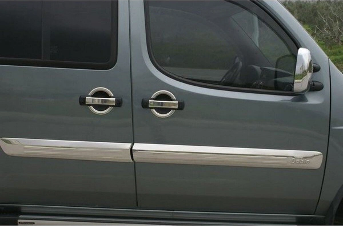 Ueskrom Fiat Doblo 2000-2010 Krom Kapı Kolu 4 Kapı 12 Parça Paslanmaz Çelik
