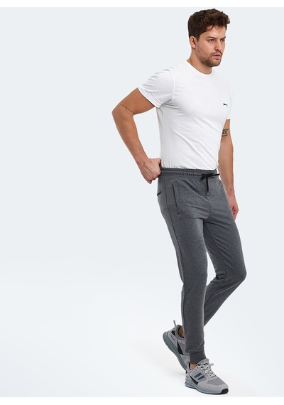 Slazenger OLUFTEN I Erkek Cepli Koyu Gri Eşofman Altı