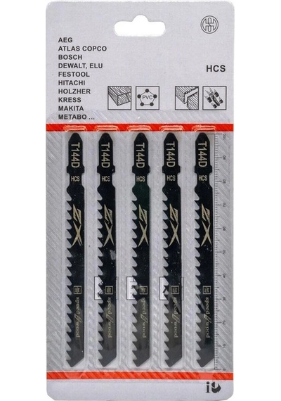 Hızlı Kesim Serisi Ahşap İçin Cnbos T144d Dekupaj Testeresi Bıçağı 5'li Paket Dekupaj Testere Uçları