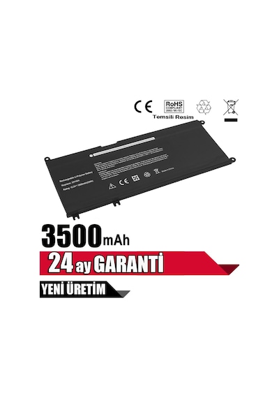 Dell Uyumlu G3 15 3579. G3 17 377. G5 15 5587. G7 7588 Batarya Pil Dell Uyumlu G3 15 3579. G3 17 377. G5 15 5587. G7 7588 Batarya Pil