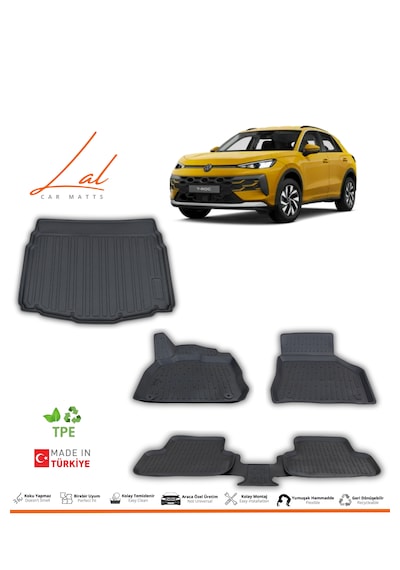 Volkswagen T Roc 3d Havuzlu Paspas Alt Kademe Bagaj Havuzu Seti 2026 Ve Sonrası Uyumlu