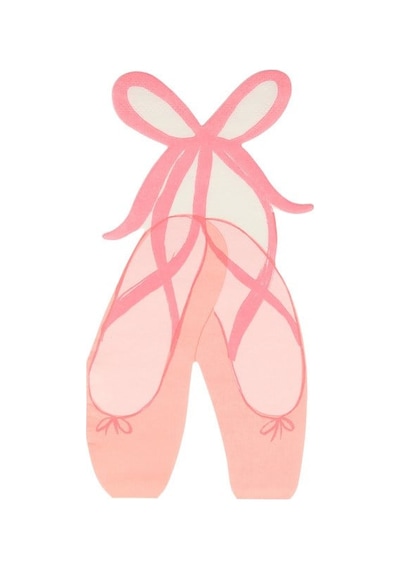 Meri Meri - Ballet Slippers Napkins - Balerin Peçete - 16'lı