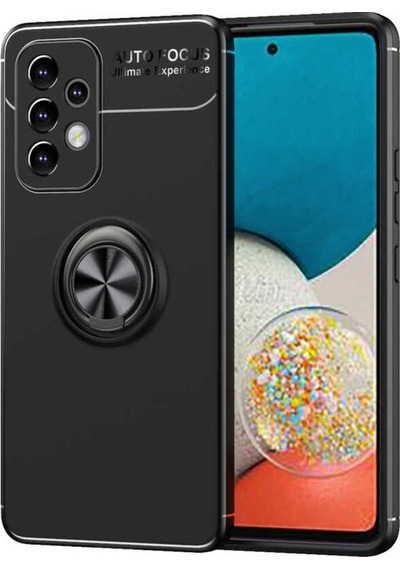 Galaxy A33 5g Kılıf Zore Ravel Silikon Kapak Siyah