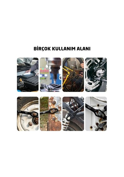 5435 Çift Taraflı Evrensel Çoklu Anahtar 8 - 22 Mm