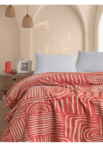 Vicuna Home Pamela Çift Kişilik Battaniye 200x220 Cm Kiremit
