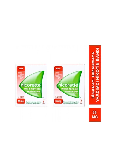 Nicorette 1. Adım 25 mg Nikotin Bandı 2'li Paket