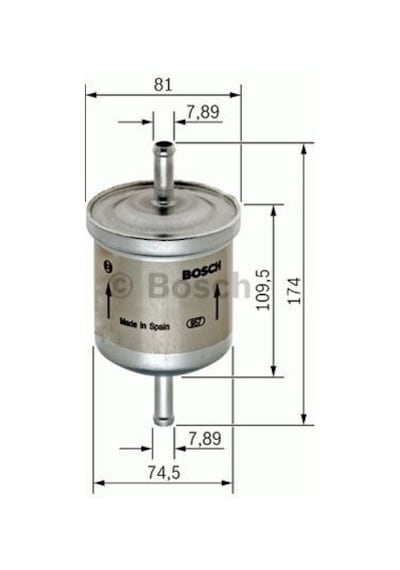 BOSCH 450905318 BENZİN FİLTRESİ GOLF IV BORA / A3 / LEON 1.4 16V