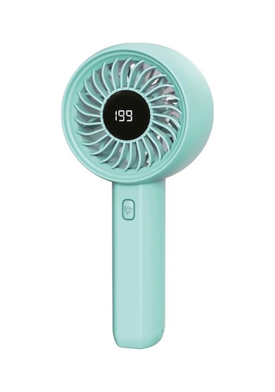 Feny Fn-f45 Yeşil Kademeli Ultra Sessiz Led Göstergeli Şarjlı 1800mah Turbo Mini El Fanı