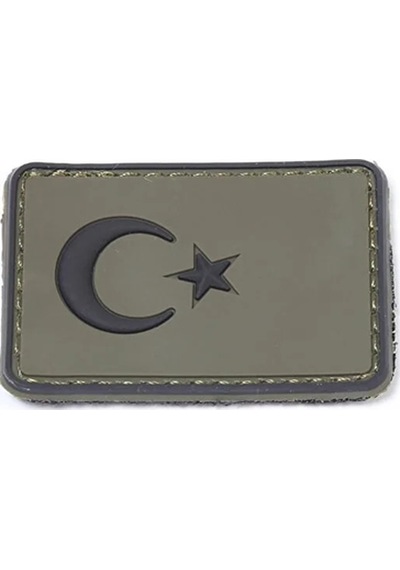 Türk Bayrağı Haki Taktikalı Küçük Peç Haki