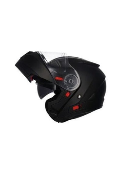 Shiro Flip Up SH-508SV Triton Monoclour Solidmat Güneş Gözlüklü Motosiklet Kaskı Mat Siyah