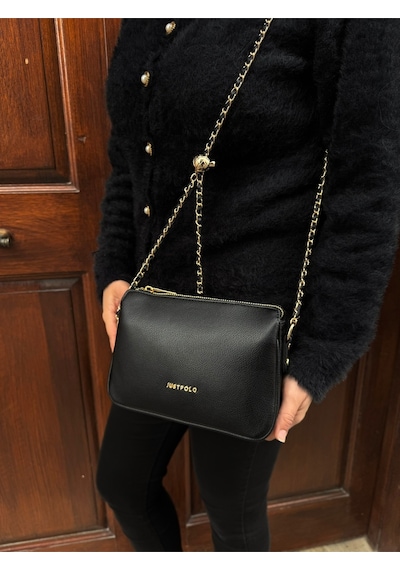 Just Polo Kadın Zincir Askılı Günlük Ve Özel Kullanıma Omuz & Çapraz Çanta Shoulder Bag Siyah 78739187