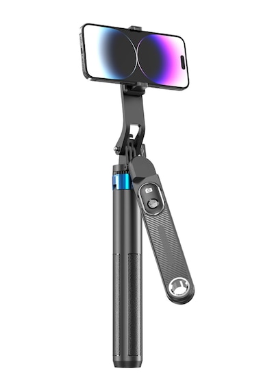 Blic Blt-41 1.8 Metre 360 Dönebilen Pan Tilt Bluetooth Selfie Çubuğu Tripod Kablosuz Kumandalı Al Siyah