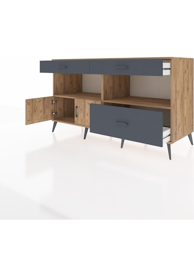 Kronos Konsol 2 Raflı 3 Çekmeceli 2 Kapaklı 176x59x99 Çam-çam/ant Çam-çam/antrasit Kronos Konsol 2 Raflı 3 Çekmeceli 2 Kapaklı 176x59x99 Çam-çam/ant Çam-çam/antrasit