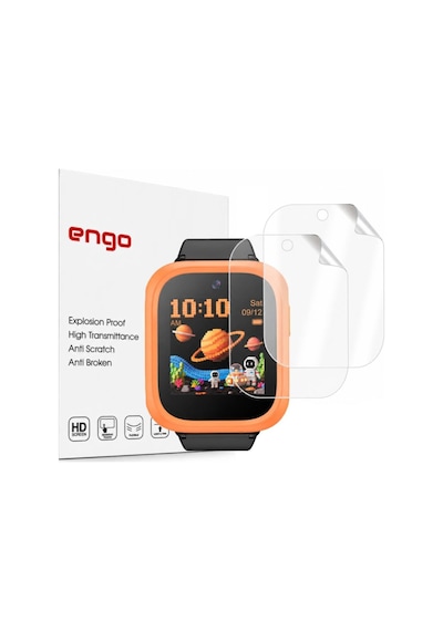 Tcl Kids Apple Watch Uyumlu K5 İle  Ekran Koruyucu Tpu, Tam Kaplayan Akıllı Çocuk Saat Koruması 2 Adet, Çizilmeye Dayanıklı Koruma Mt50v