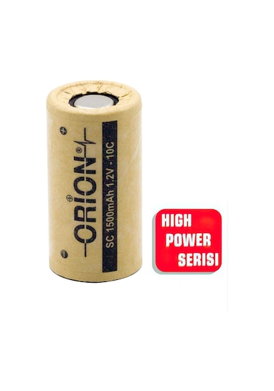Orion 1.2V Ni-Cd SC 1500mAh Şarj Edilebilir Pil - HP