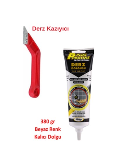 Faynas Beyaz Derz Yenileme Seti 380 Gr Derz Dolgu + Derz Kazıyıcı Fayans & Seramik Derz Temizlem