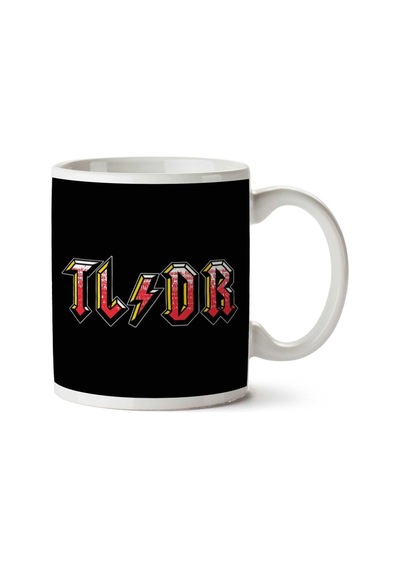 Too Long Didnt Read Acdc Logo İki Tarafı Baskılı Kupa Bardak Çok Renkli