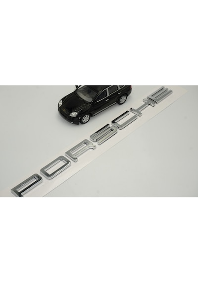 Porsche Bagaj Yazı Logo Parlak Krom Renk