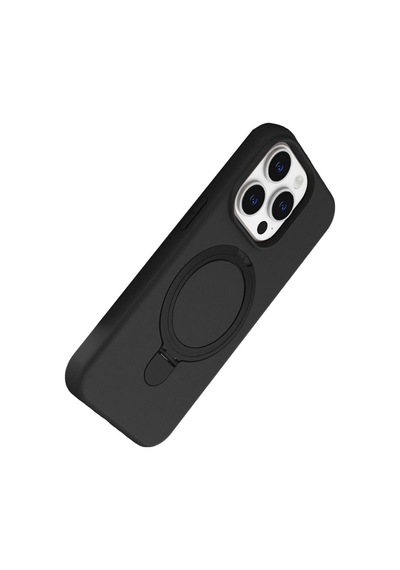 Apple  Uyumlu  iPhone 15 Pro Max Regal Magsafe Standlı Kapak Siyah