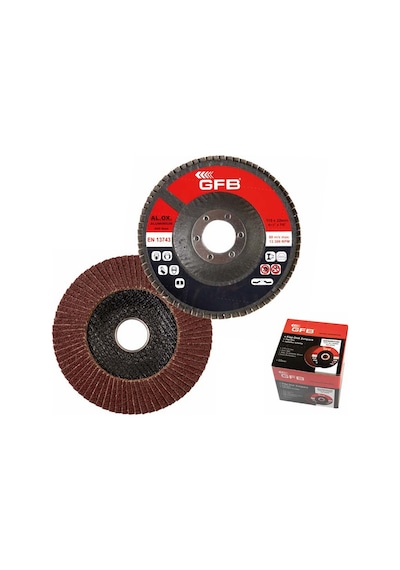 Gfb Alüminyum Flap Disk Zımpara Nk 80 115x22 Mm 10 Adet