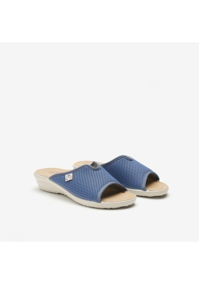 6015 Light Blue Azzurro Terlik Kadın T4 429 Fe Fly Flot Cloth Slipper Fresh Classıc Mavi