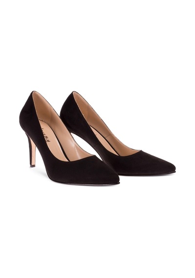 Deery Siyah Süet Kadın Stiletto Siyah (539805693) Siyah