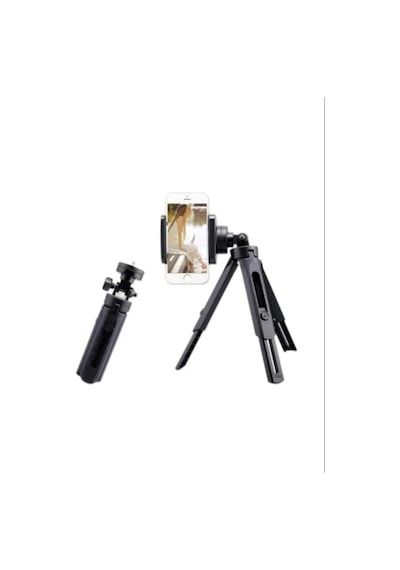 Taşınabilir Portatif Aksiyon Kamera Telefon Yükseklik Yön Ayarlı Mini Tripod 28 Cm Siyah Diğer