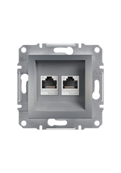 SCH ASFORA PLUS CELIK 2XRJ45 CAT.6 UTP
