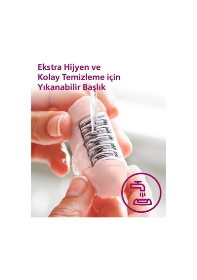 Bre255/05 Kablolu Epilatör,bacak İçin Kullanım,ışık Özellikli,3 Ek Parçalı,2 Hız Ayarı