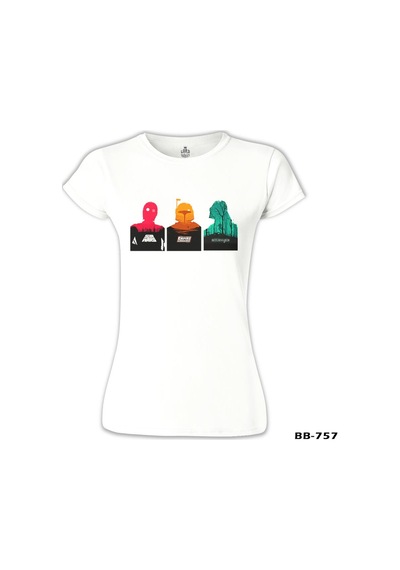 Star Wars - Trinity Beyaz Kadın Tshirt 001